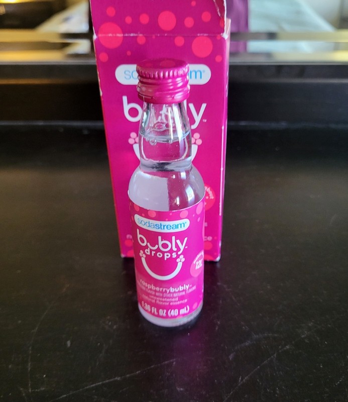 Sodastream Bubly Drops Raspberry Unsweetened Flavor 1.36oz -Makes 12 Liters gallery