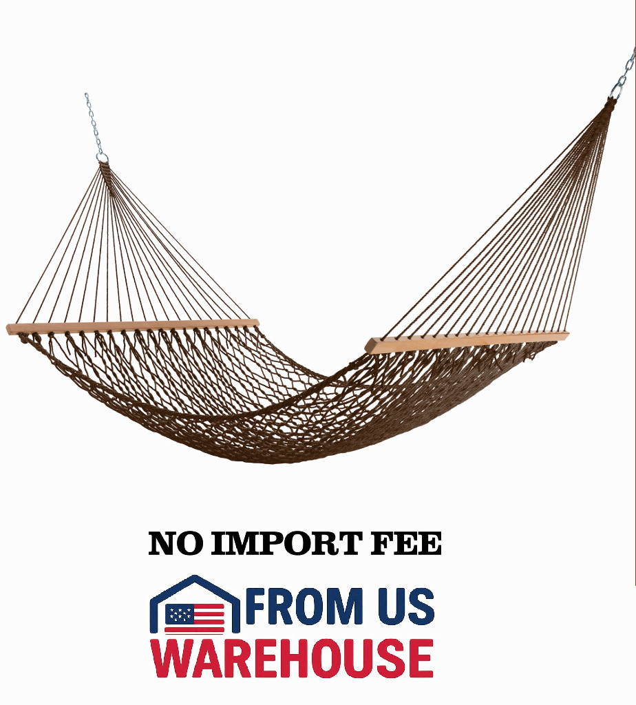 Key West WeatherSmart 13ft Double Rope Hammock Antique Brown 450lb gallery
