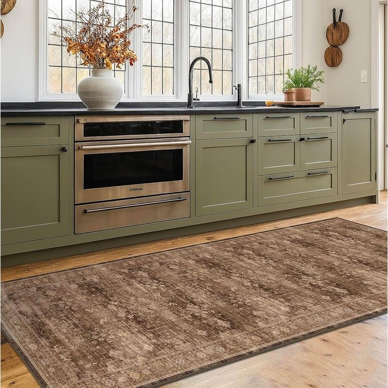 Machine Washable Non-Slip Runner Rug Pet Friendly Easy Care Home Decor New gallery