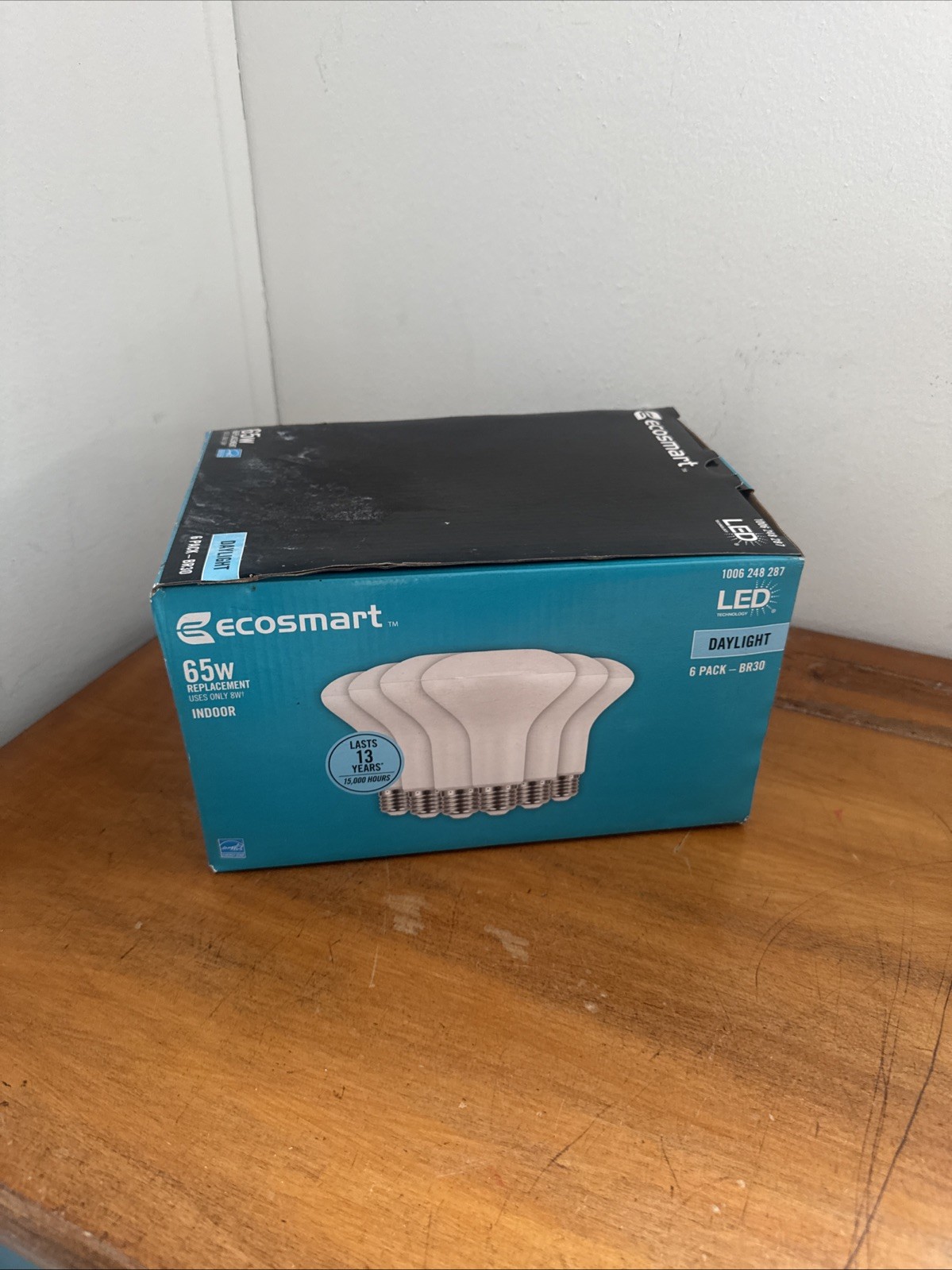 EcoSmart 65-Watt Equivalent BR30 Dimmable LED Light Bulb Bright White (6-Pack) gallery