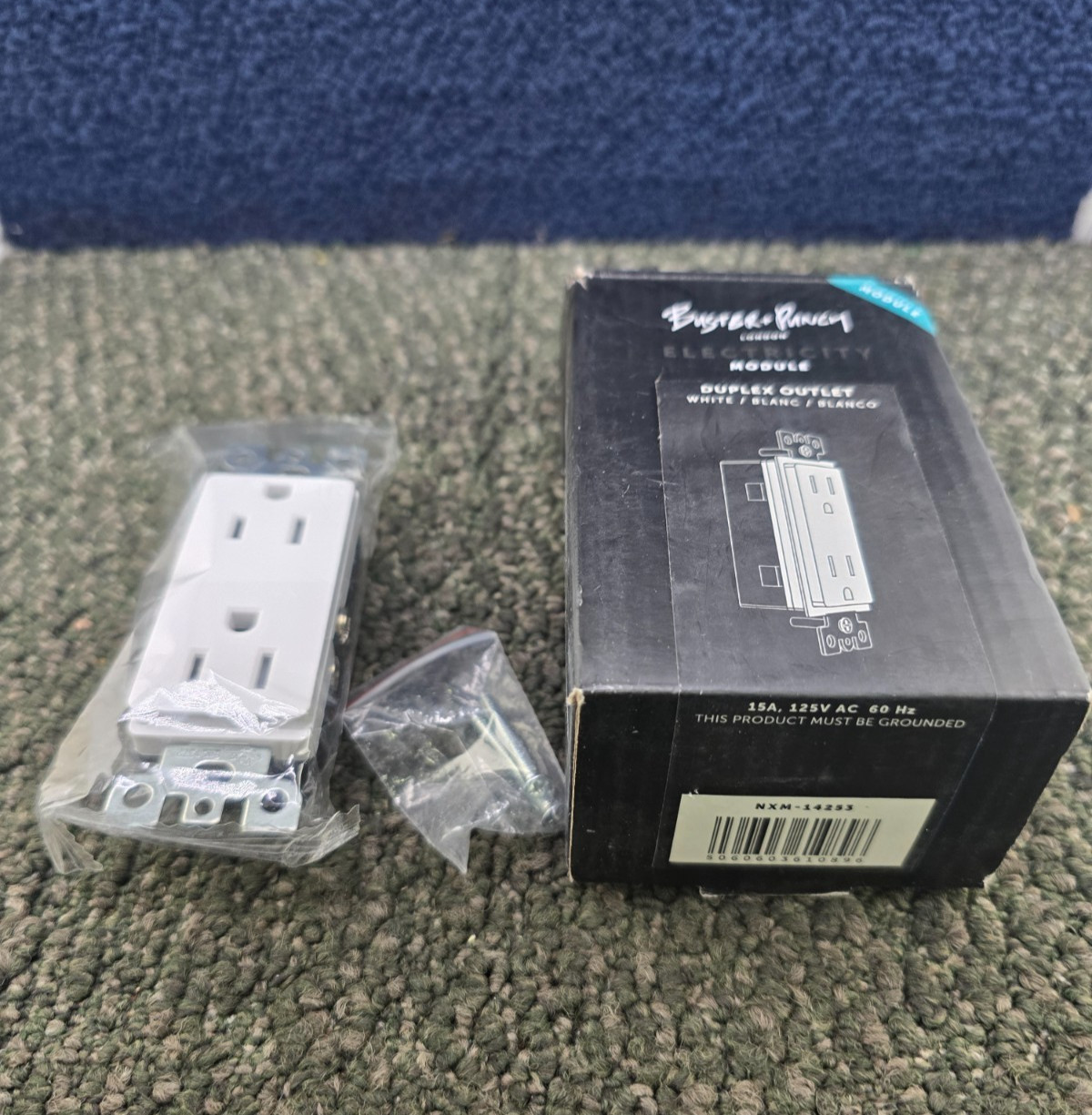 Buster + Punch NXM-14253: Duplex Outlet Module White 15A 125VAC 60Hz gallery