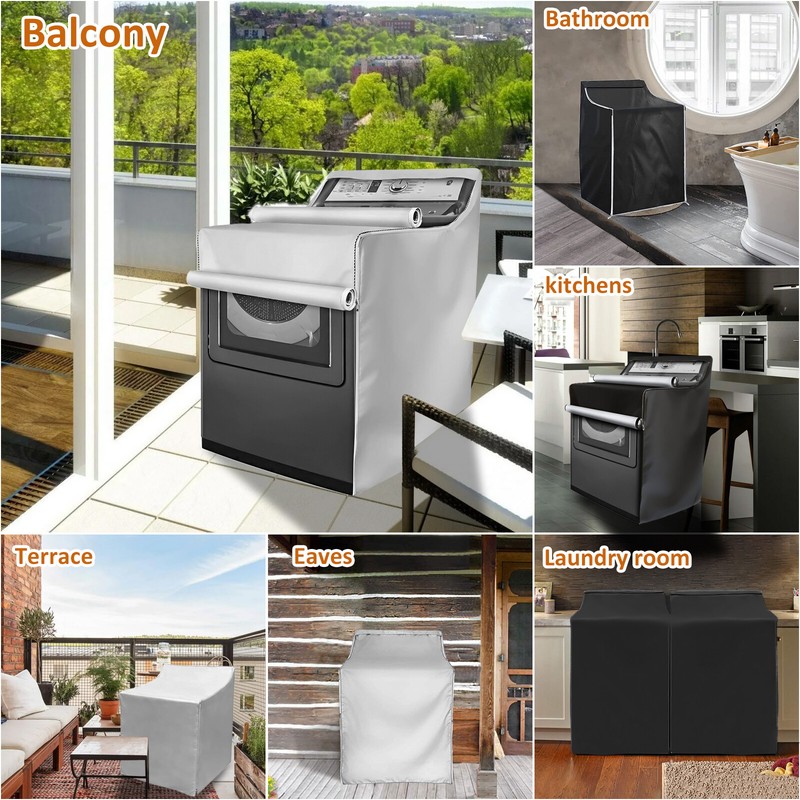 Washing Machine Cover Laundry Washer Dryer Protect Dustproof Sunproof Waterproof gallery