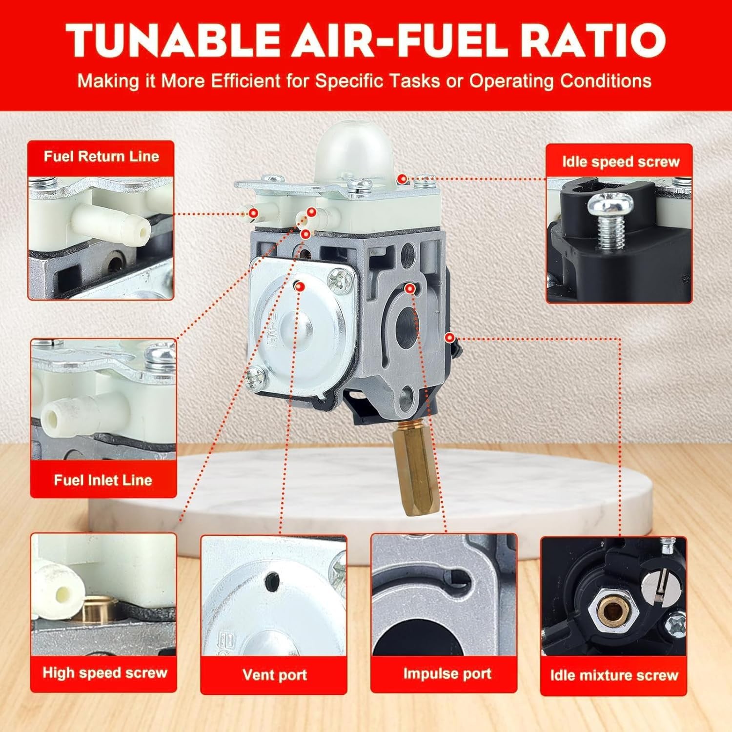 Carburetor Fuel Maintenance Kit For ECHO GT200 PE-200 SRM210 211 HC150 PE201 New gallery