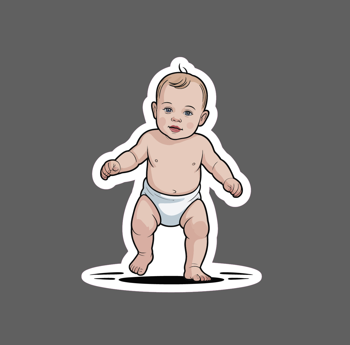 Baby First Steps Sticker Toddler Babies Life Cute Family Gift Waterproof NEW gallery