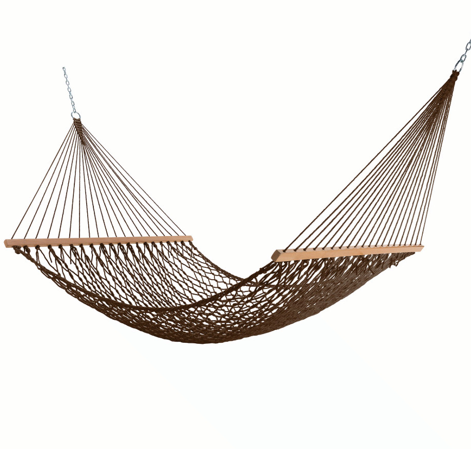 Key West WeatherSmart 13ft Double Rope Hammock Antique Brown 450lb gallery