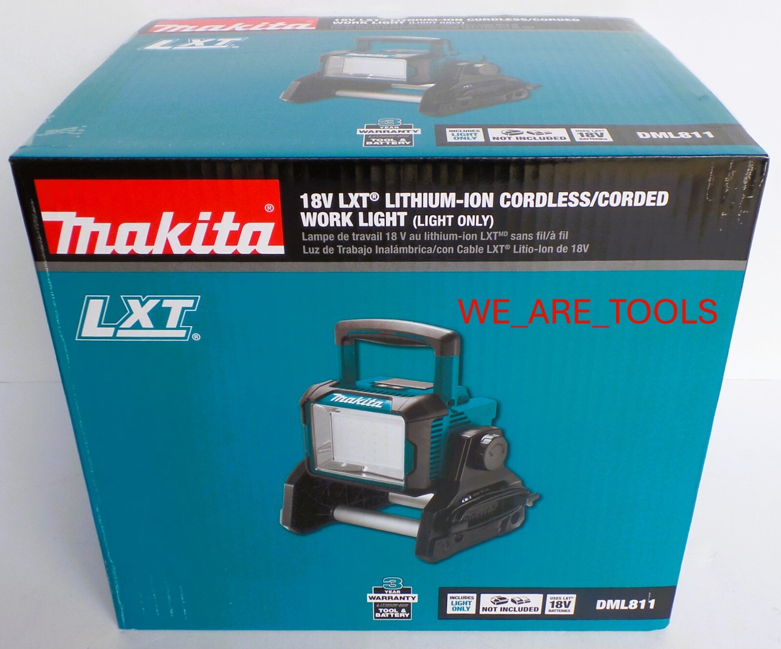 New In Box Makita LED Work Light 18V DML811 Cordless Battery or Corded 18 Volt gallery