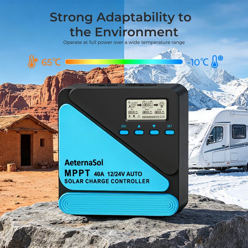 40A 12/24V MPPT Solar Charge Controller for RV, Boat, Cabin,Off-Grid Systems NEW gallery