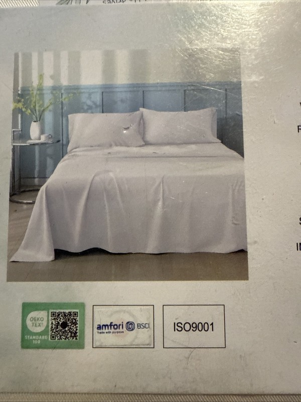 5 Piece Bamboo Split King Sheets Ivory New In Package 100% Rayon From Bamboo gallery