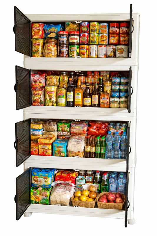 Extra Large Foldable Storage Cabinet with Doors, Stackable Organizer Boxes gallery