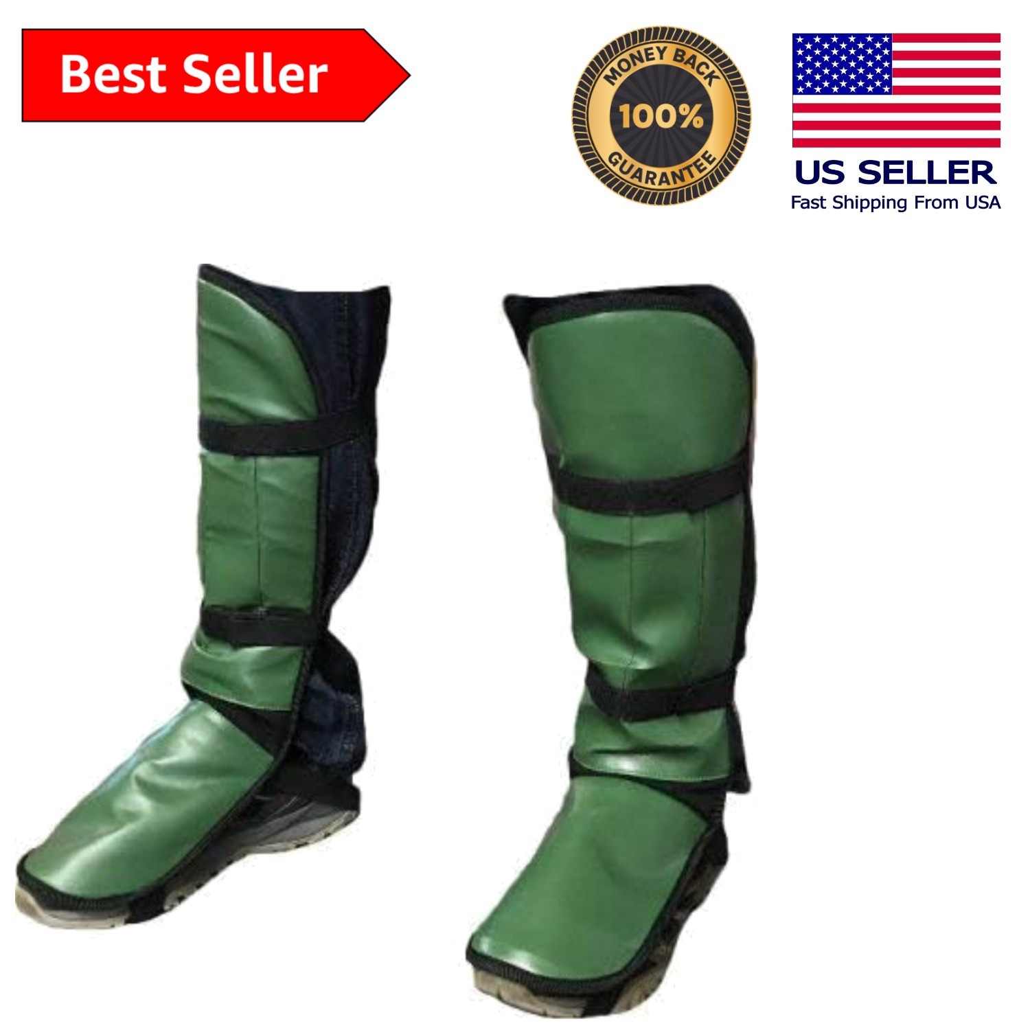 Adjustable Shin & Ankle Wrap Brush Guards - Essential Lawn Care Protection gallery
