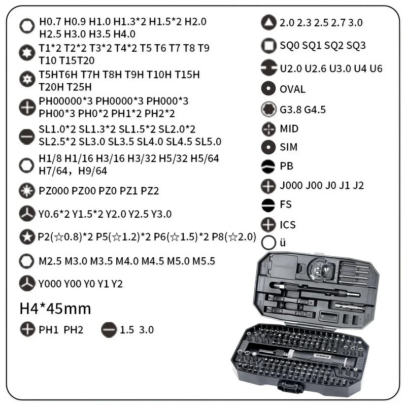 Precision Screwdriver Set 152-Piece Electronics Tool Kit with Bits Magnetic gallery