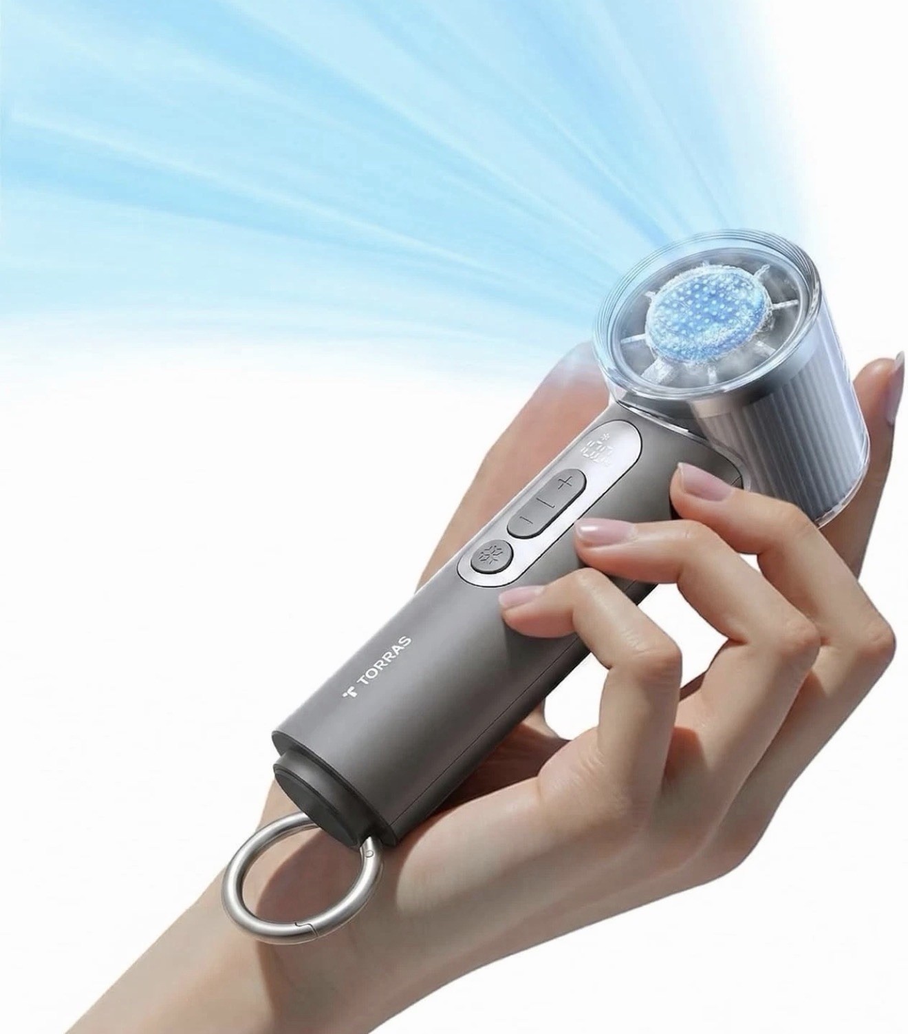TORRAS COOLiFY Iva Go Handheld Fan with Ice Cooler FACTORY SEALED gallery