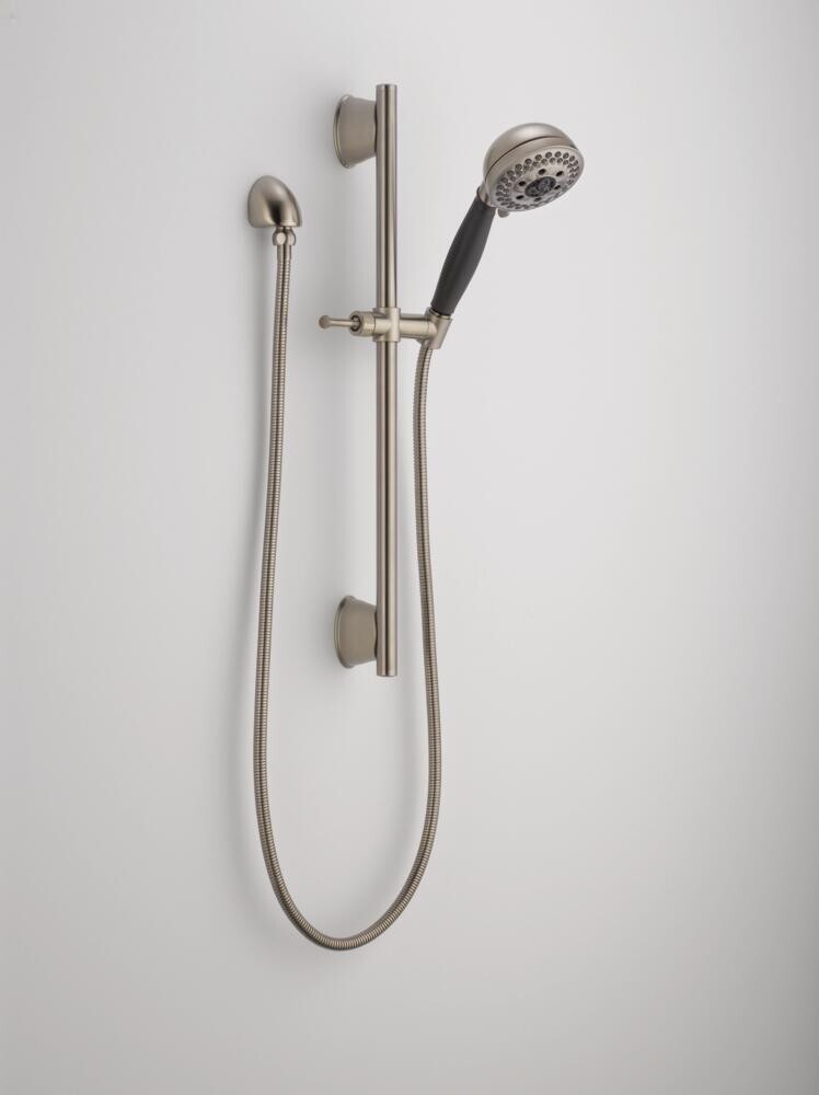 Delta H2OKinetic 5-Setting Slide Bar Hand Shower Stainless-Certified Refurbished gallery