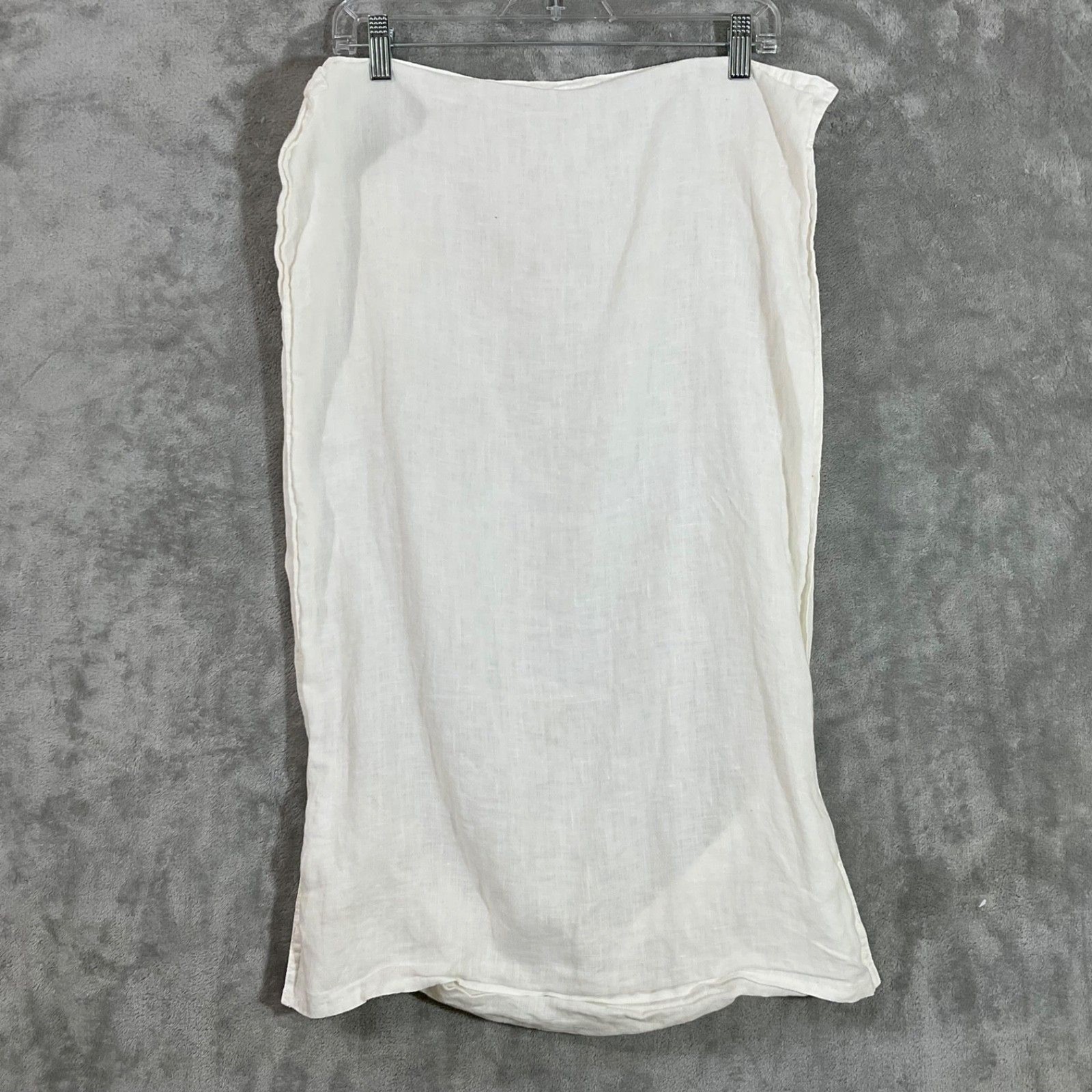 Everly 100% Linen single standard Size Pillow Case white Envelope Closure gallery