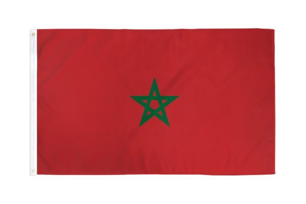 Morocco flag 2X3ft poly 100D