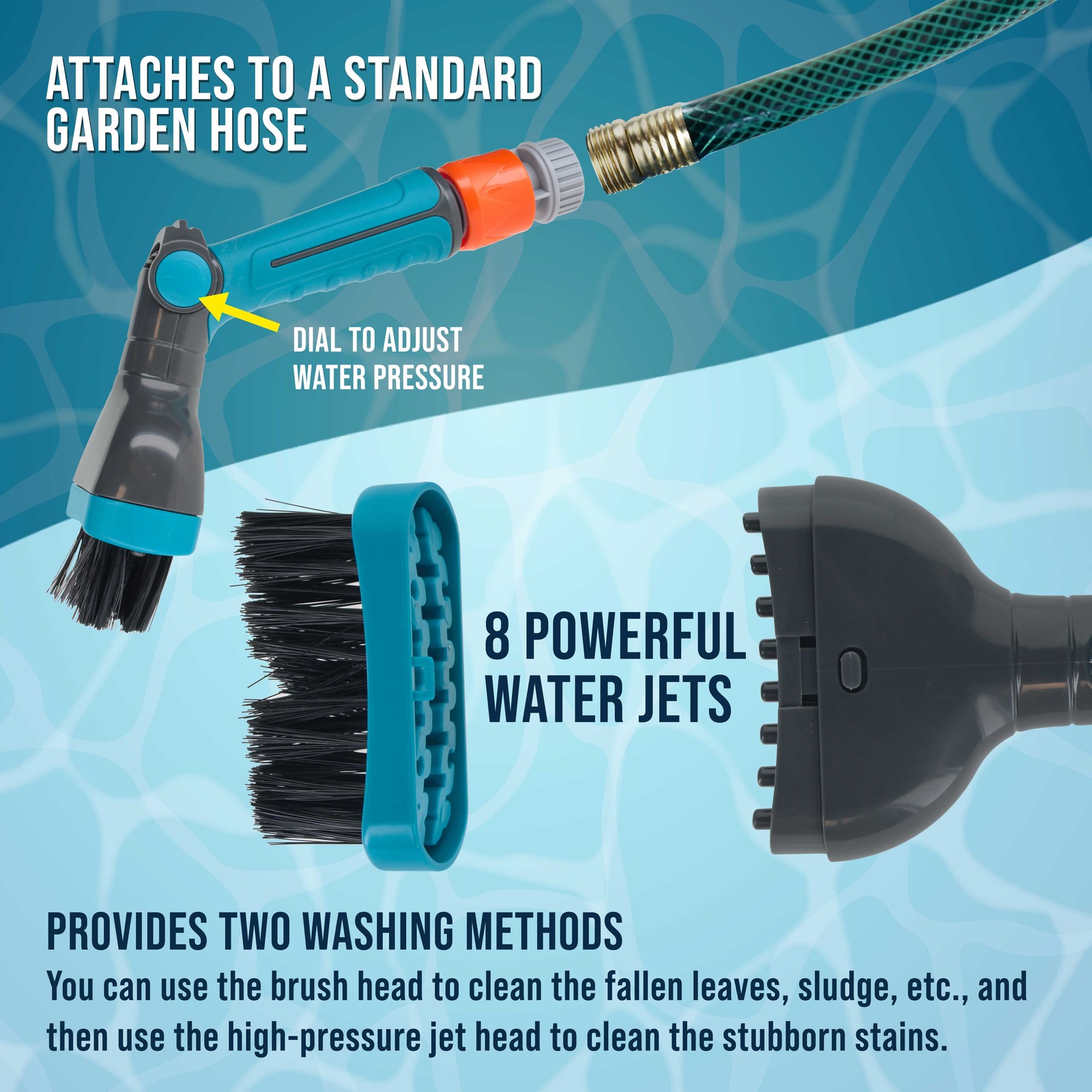 U.S. Pool Supply Pool & Spa Filter Cartridge Cleaner Tool with Scrub Brushes gallery