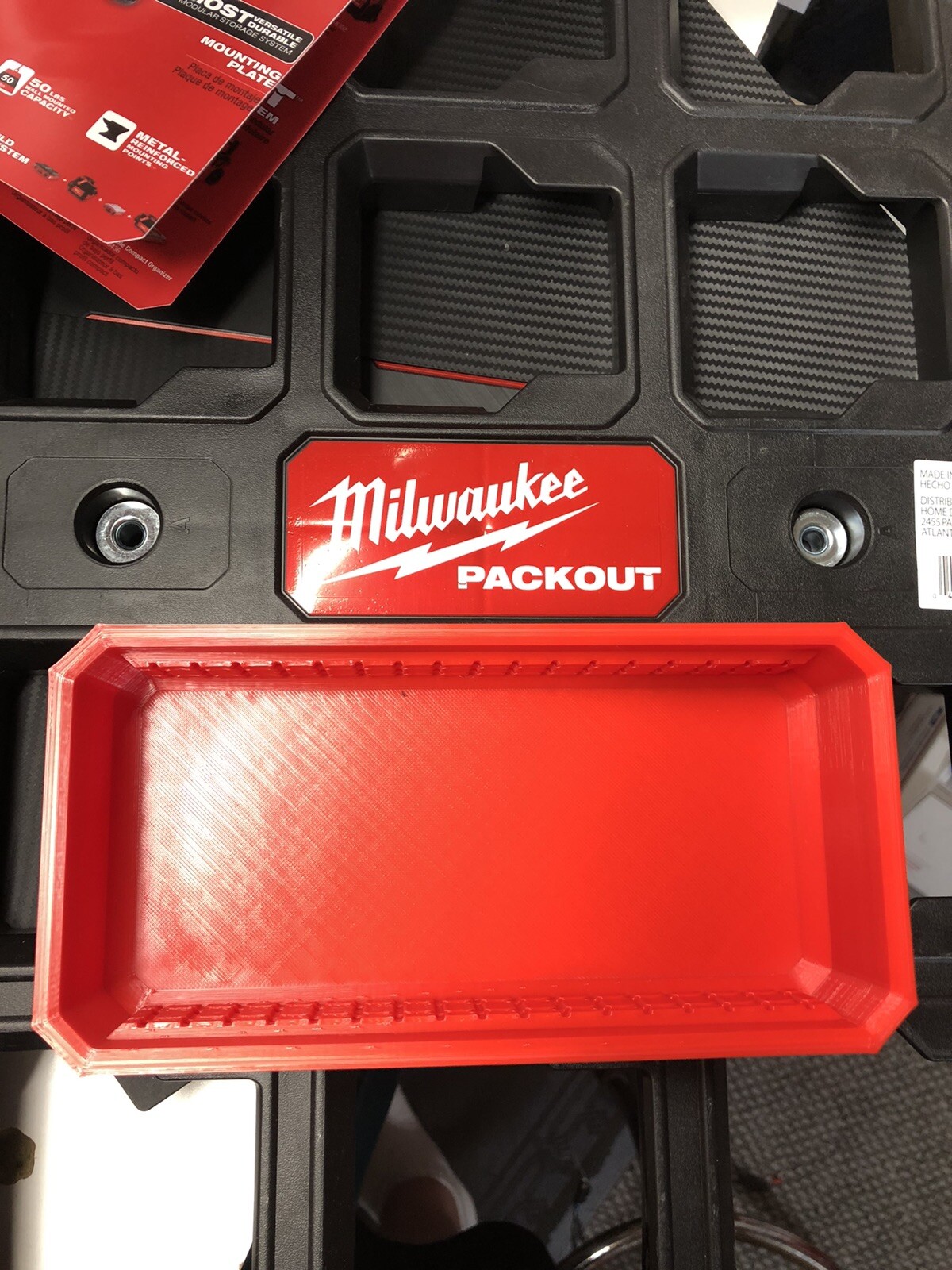 Milwaukee Packout Low Profile Long Bit Bin Red Or Black Large Pack Out Free S&H gallery