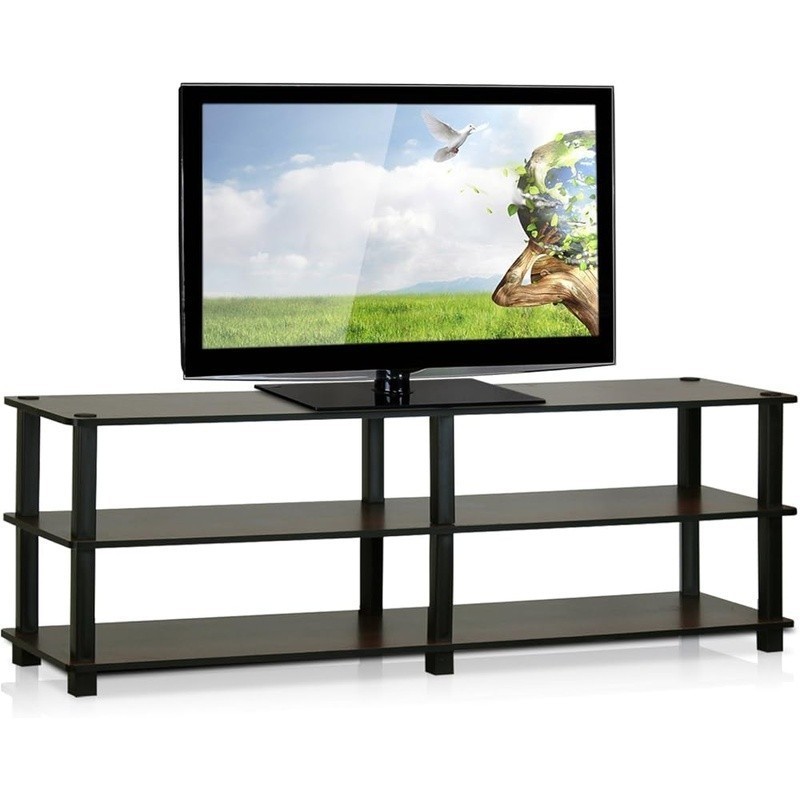 TV Stand 3-Tier No Tools Entertainment Center for TV up to 46 InchTV Console gallery