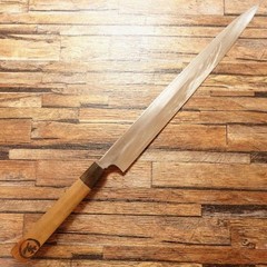 Yanagiba Knife Sharpened Buffalo Handle Sashimi Japan Used 335mm