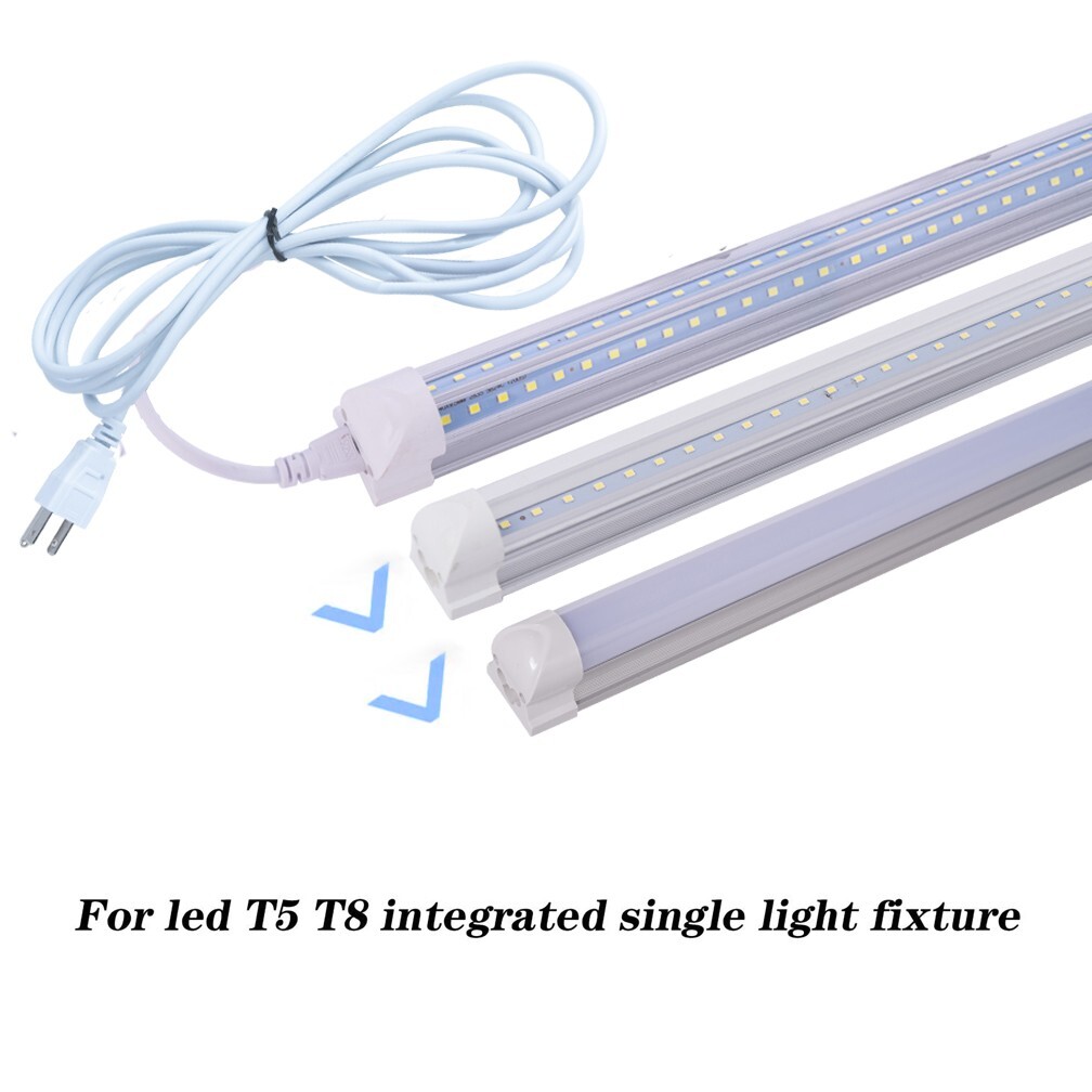 3PCS 5FT POWER CABLE no Switch For T8 T5 Integrated LED Tube Light Replacement gallery