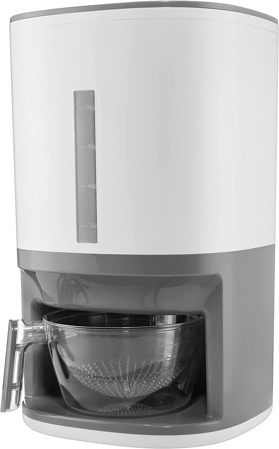 Rice Dispenser - 25 lbs Capacity with Measuring Cup - Airtight Dry Food Storage gallery