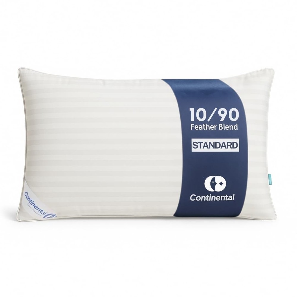Continental Bedding: Your Side Sleeper's Feathered Cloud, 6" Loft, Cotton 300TC