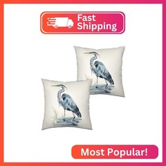 Kwlegh Bird Pattern Double Sided Printing Pillow Covers Pelican Throw Pillow Cov