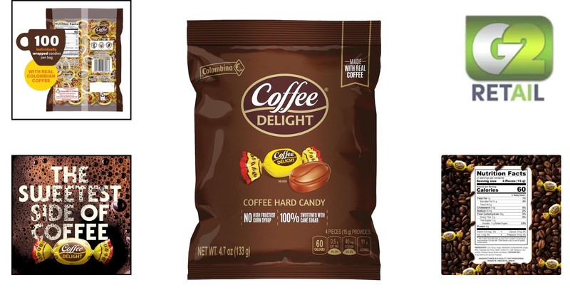 Delicious 100 Count Coffee Delight Candies - Low-Calorie Sweet Indulgence gallery