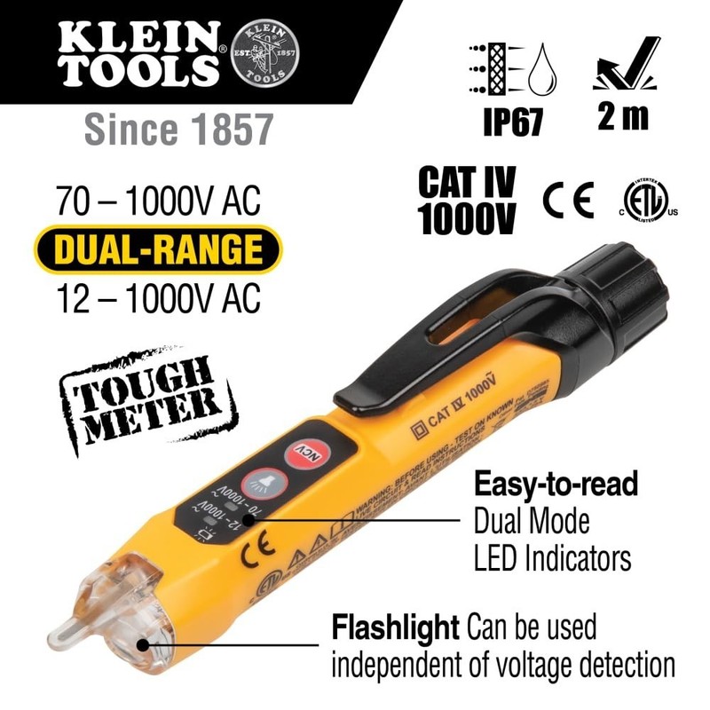 Electrical Testing Kit with Clamp Meter and Non-Contact Voltage Functions gallery