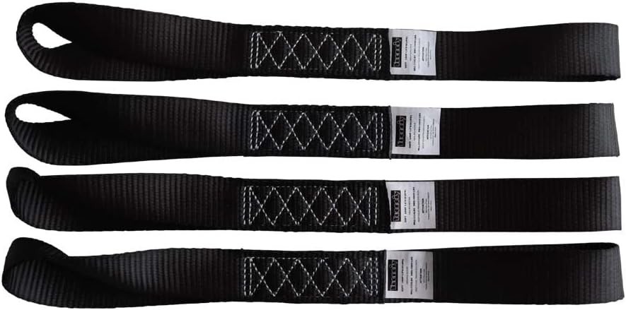 Soft Loop Tie Down Straps 4PK Motorcycle Loops Straps 1.5” x 18” x 10000 LBS