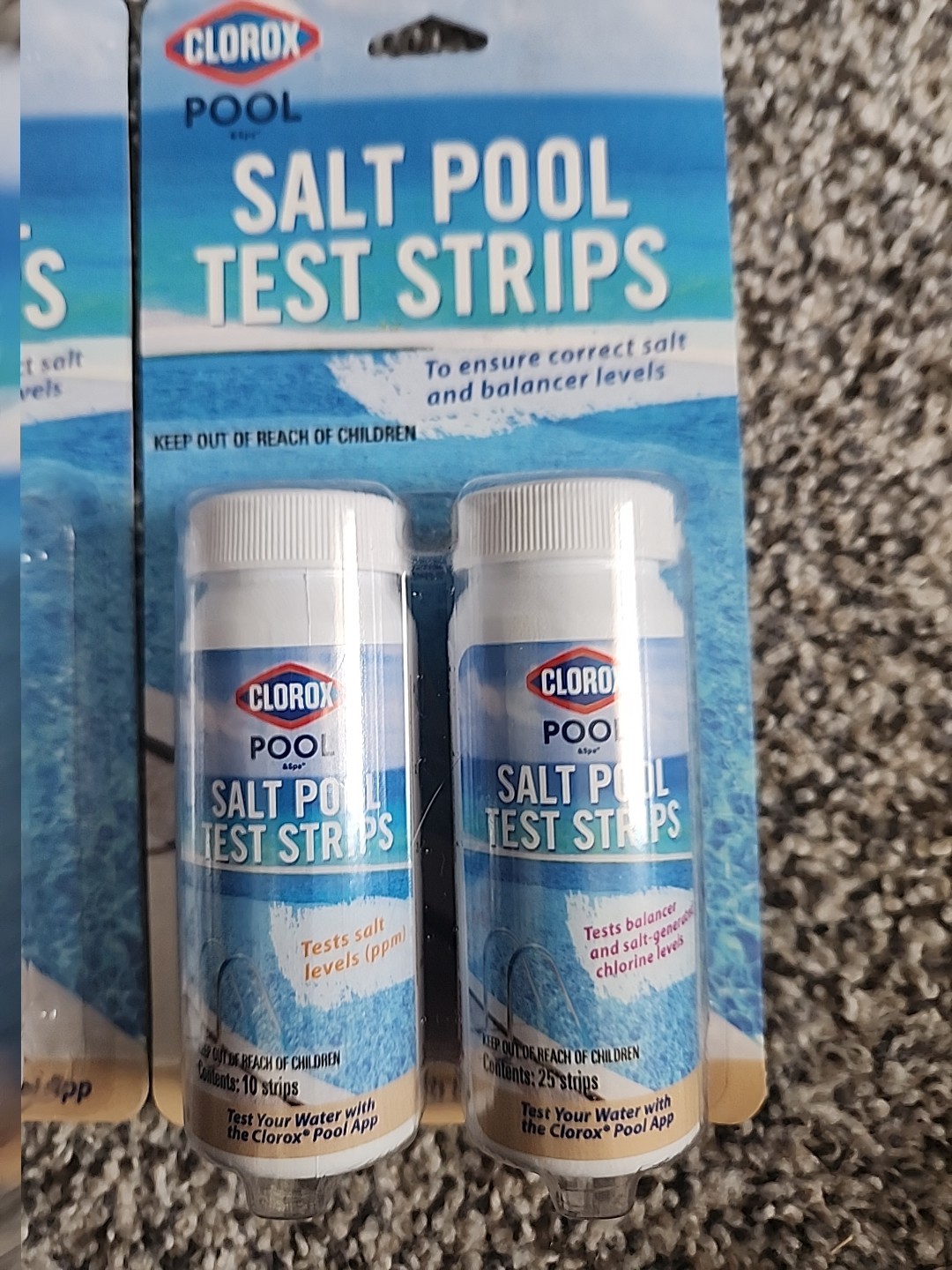 🔥(2-PACK) Clorox Salt Pool Test Strips for Testing Salt Levels & Balancer Level gallery