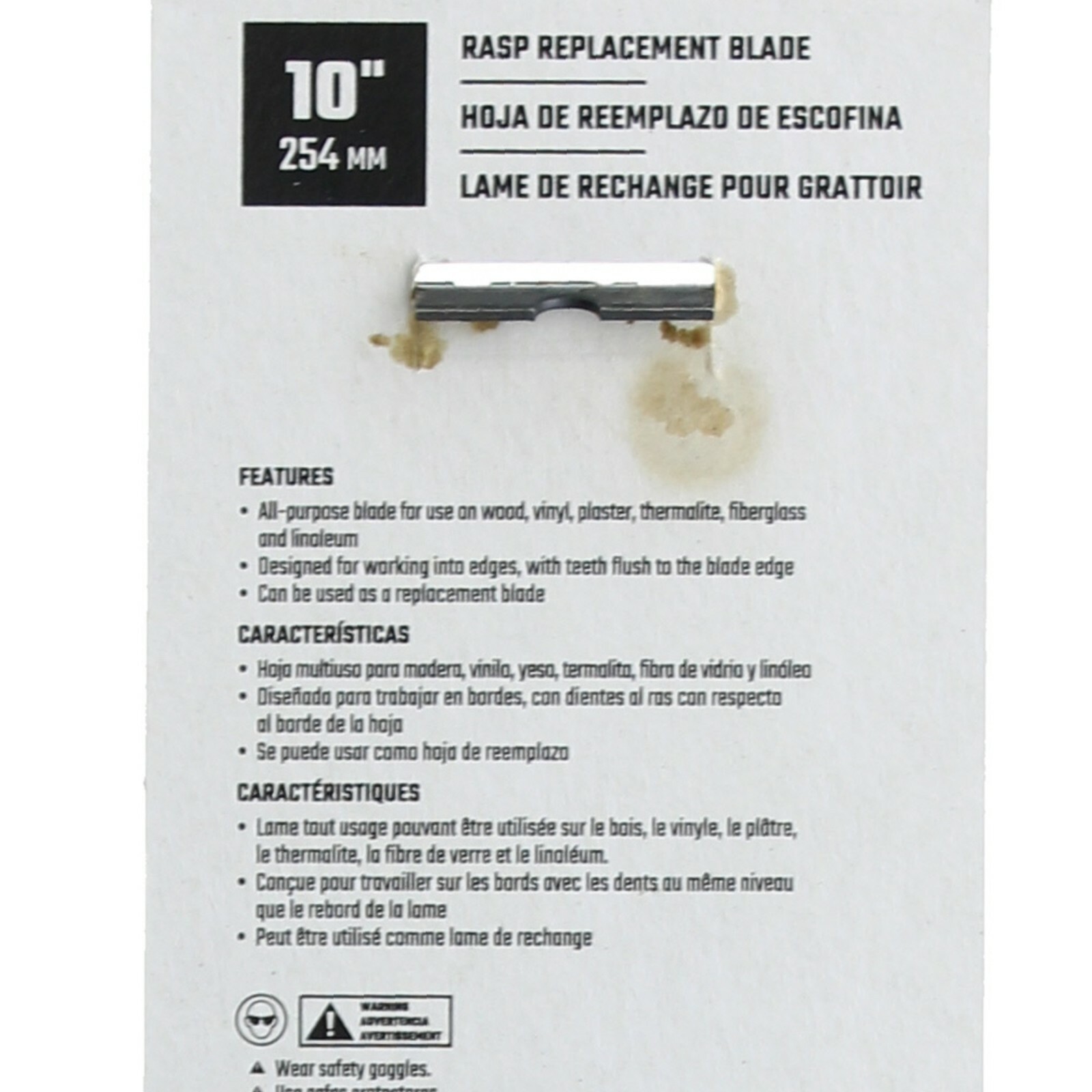 Craftsman 10" Rasp Replacement Blade CMHT82545, All-Purpose Blade, Surform File gallery