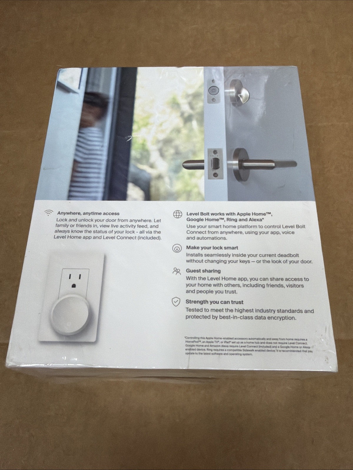 Level Bolt Connect WiFi Smart Deadbolt Invisible Lock Apple Google Alexa Sealed gallery