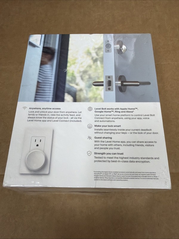 Level Bolt Connect WiFi Smart Deadbolt Invisible Lock Apple Google Alexa Sealed gallery