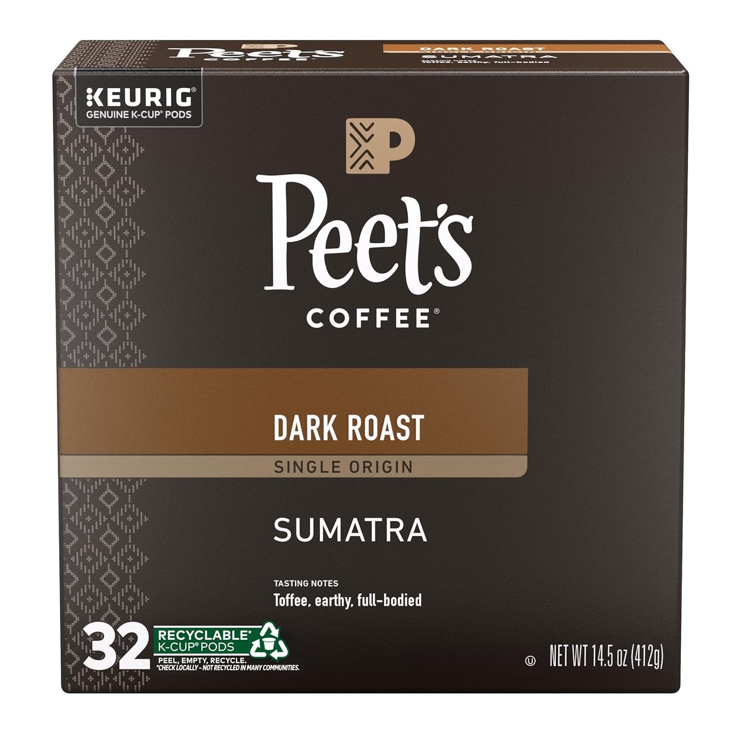 Peets Coffee, Dark Roast Single Serve Coffee Pods - Single Origin Sumatra 32 ... gallery