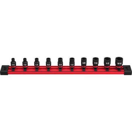 Milwaukee Tool 49-66-7000 1/4 In Drive Impact Socket Set, Sae, 10 Pc. Pcs gallery