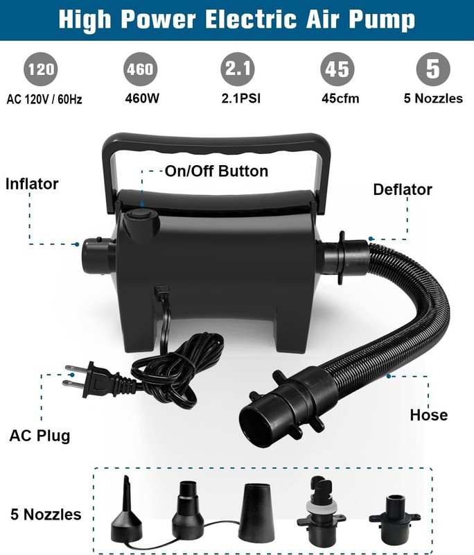 Efficient Quick-Fill Air Pump for Inflatables gallery