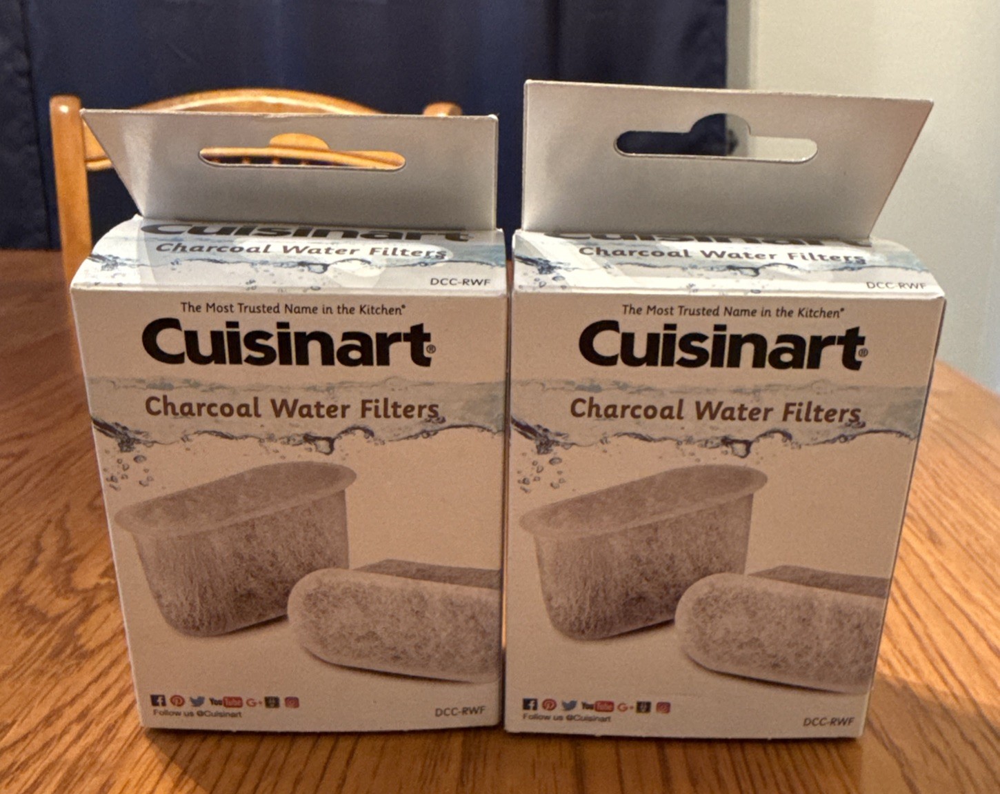 2 - Cuisinart DCC-RWF Replacement Charcoal Water Filters 2 Pack NIB gallery