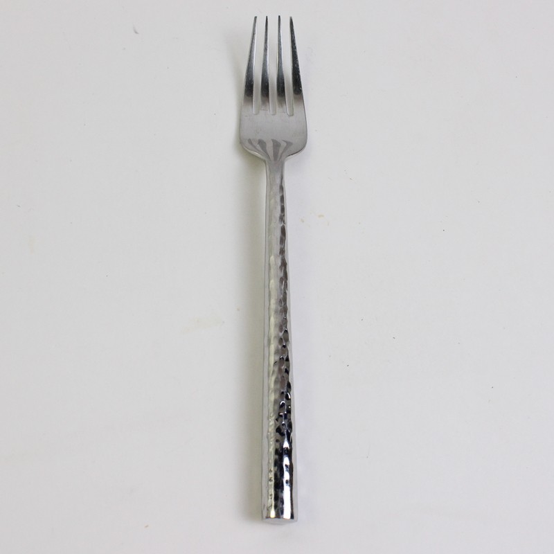 Michael Lloyd 18/8 Stainless Steel Solid Dinner Fork Boulder Pattern 8 Inches