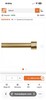 StyleWell 66 in. - 120 in. Telescoping 3/4 in Single Curtain Rod Kit in Gold gallery