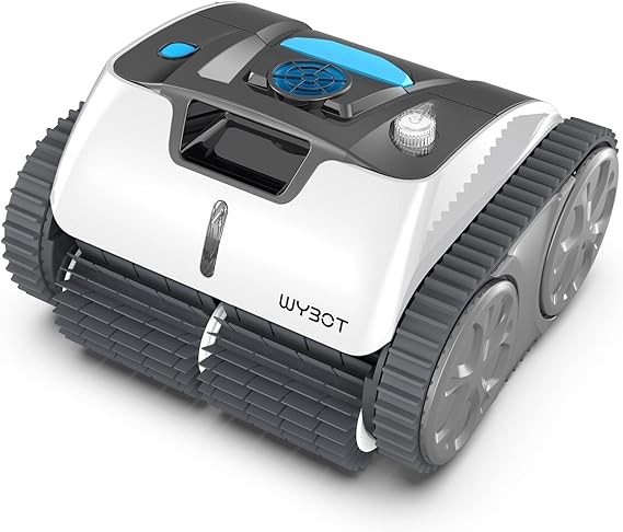 WYBOT Robotic Pool Cleaner Ground Pools up to 60 FT Cordless WY3312 - Black gallery