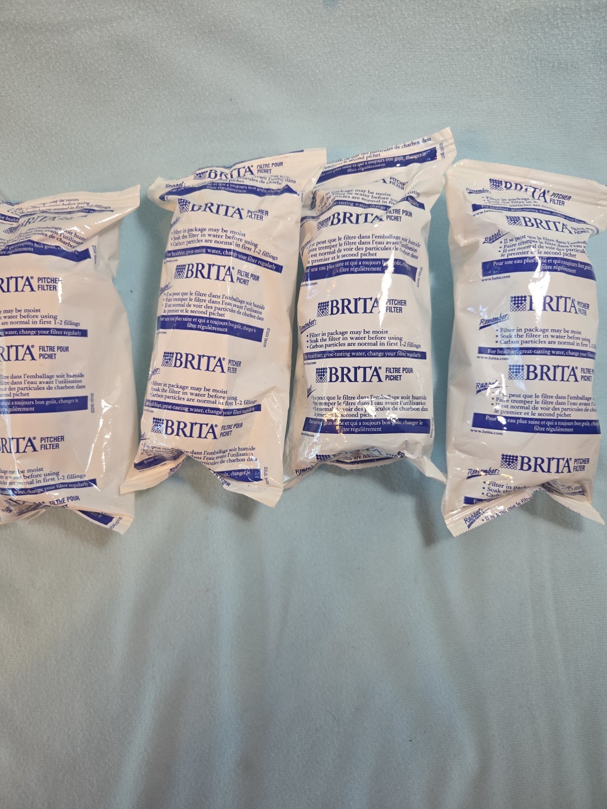 Lot Of 4 Brita Pitcher Filter Refillable Refill Packs BPA-Free Sealed gallery