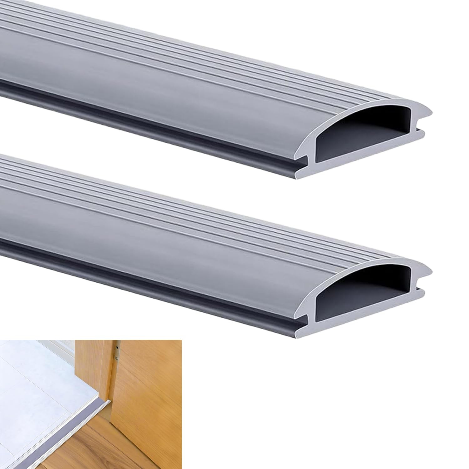 Vinyl Replacement Insert 2 PCS 36x15/16x3/8 Inch Adjustable Threshold Seal gallery