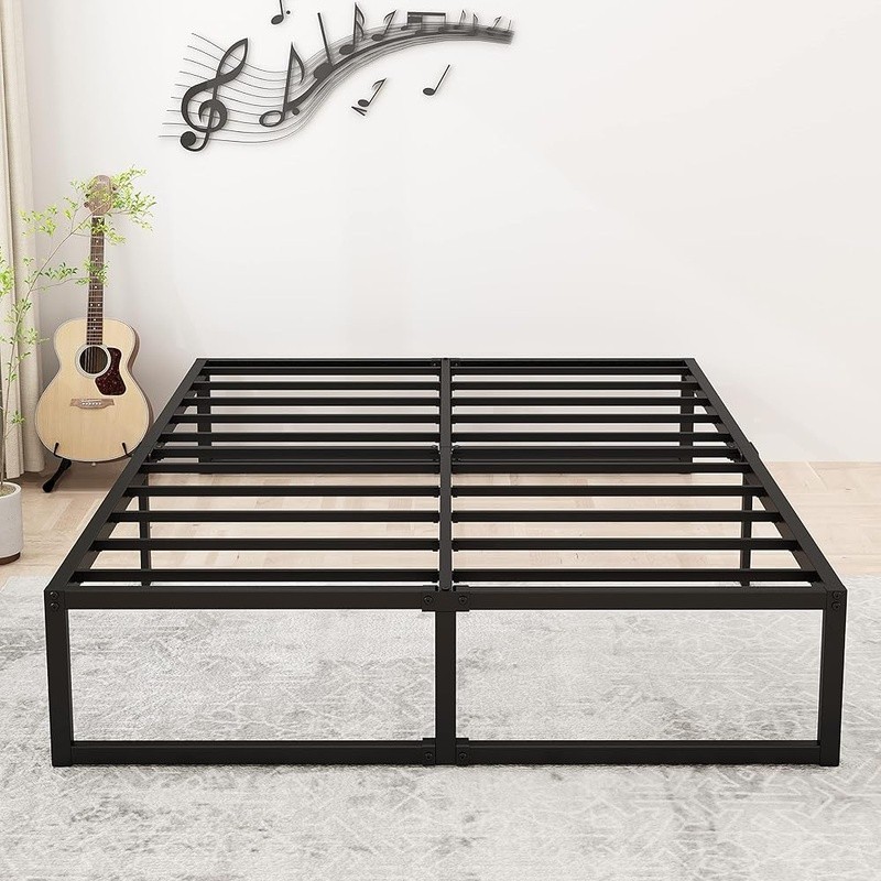 Sturdy Metal Bed Frame Easy Assembly Squeak Resistant Noise Free Support New gallery
