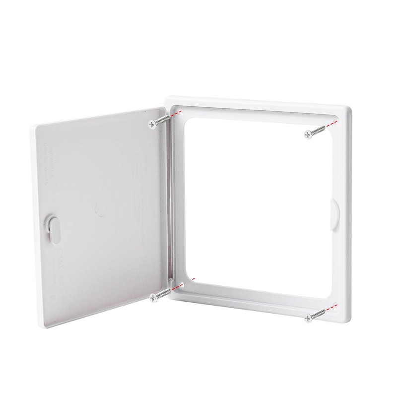 Access Panel 8x8 with Door (Max Opening 6.5x6.5) Plastic White (Medium 8''x8'') gallery