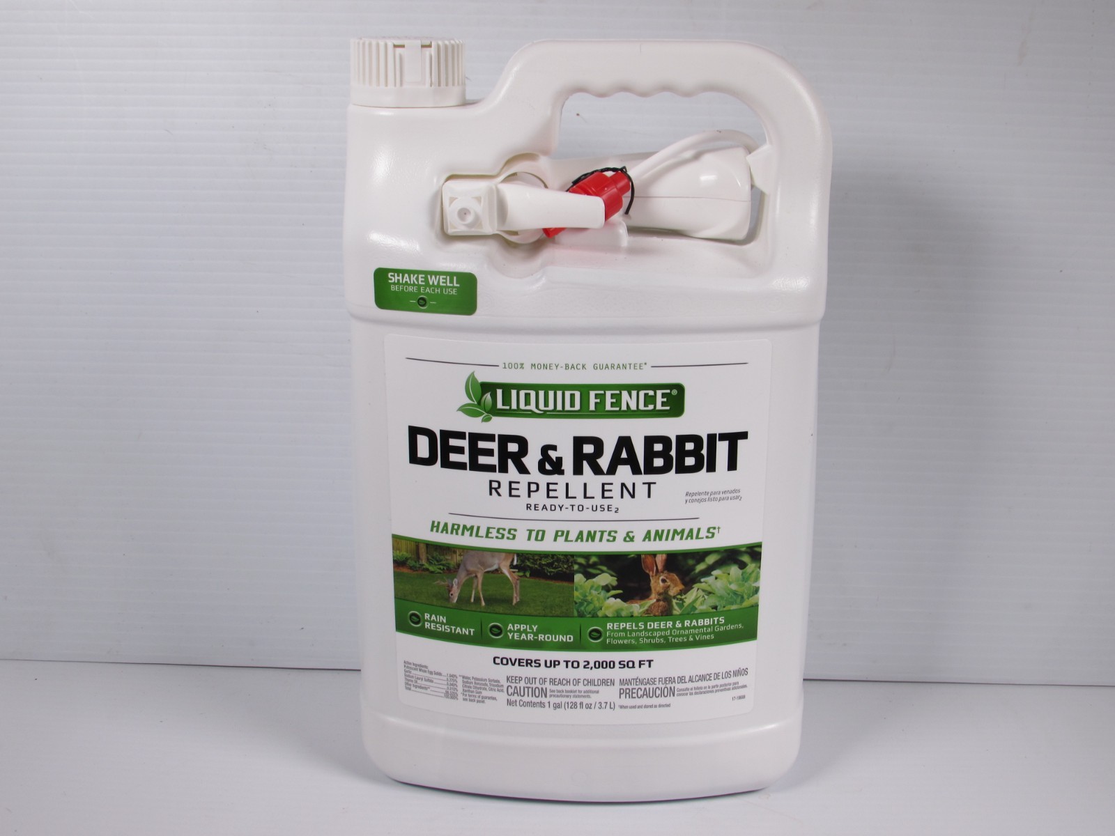 Liquid Fence Deer & Rabbit Repellent, Ready-to-Use – 128 fl. oz. (1 Gallon) gallery