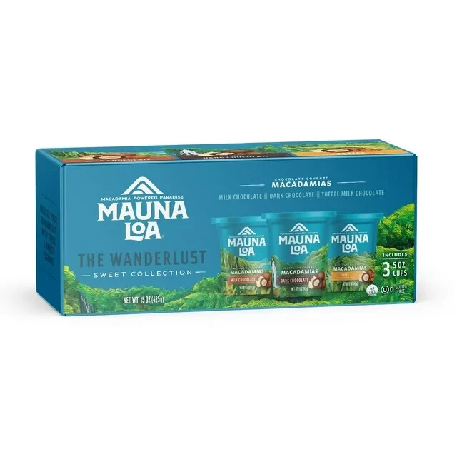 Mauna Loa Macadamia Nuts CHOCOLATE Collection 3 cans x 5oz gallery