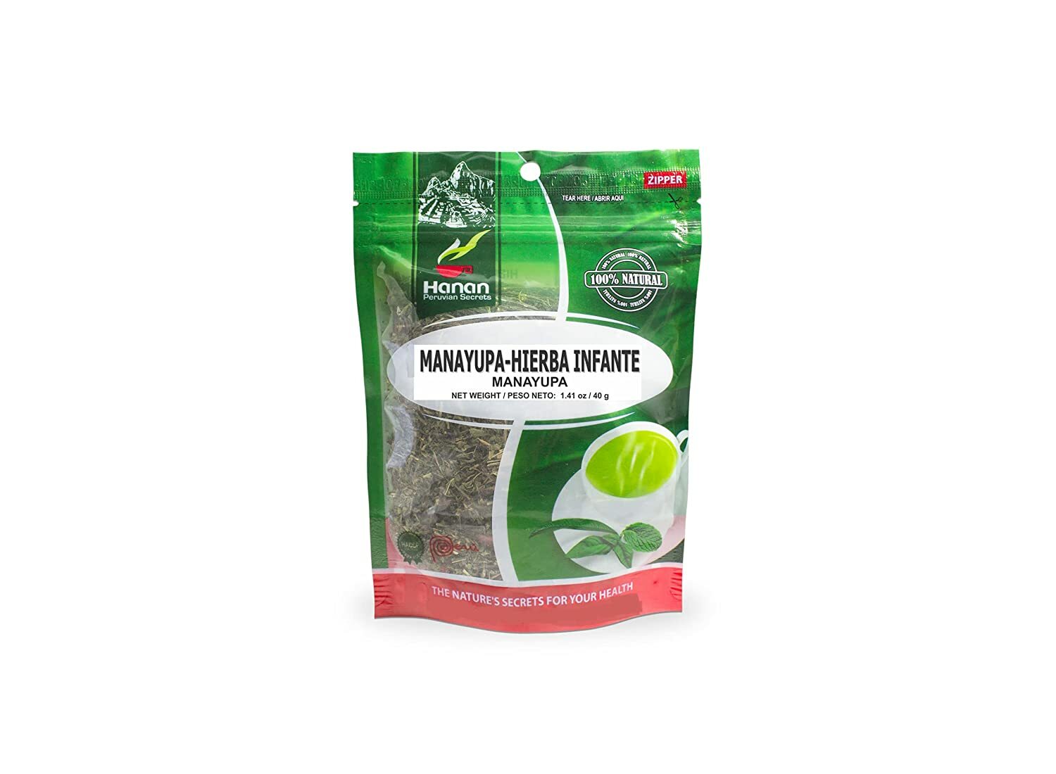 Hanan Peruvian Secrets Manayupa| 100% Natural Desmodium Molliculum | 1.41oz / 40 gallery