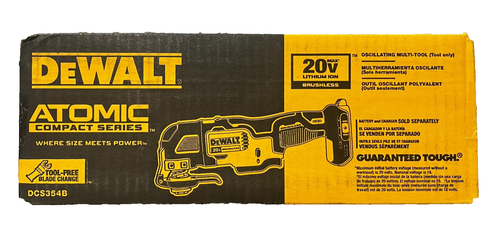 DeWalt Atomic 20V Max Oscillating Multi Tool Brushless Model DCS354B Tool Only gallery