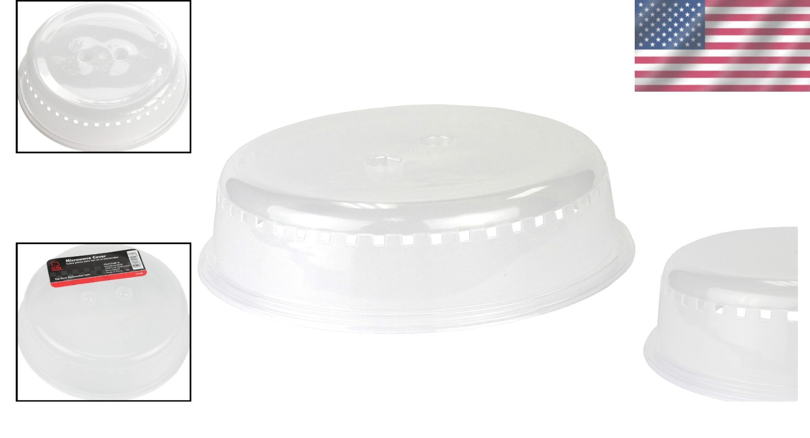 Microwave Cover 10 Inch Clear Plastic Food Splatter Protector Kitchen gallery